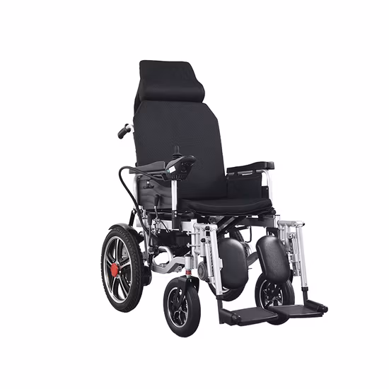High Back Comfortable Reclining Electric Wheelchair for Elderly Disabled