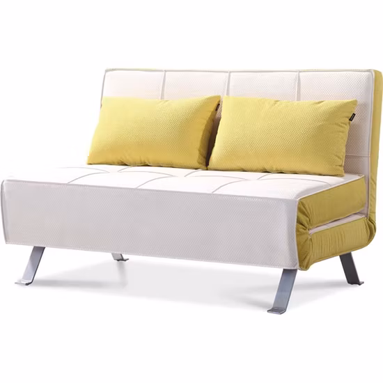 Living Room Sleeper Latest Design Functional Office Small Splace Folding 2 Seater Velvet Furniture Upholstered Fabric Sofa Bed