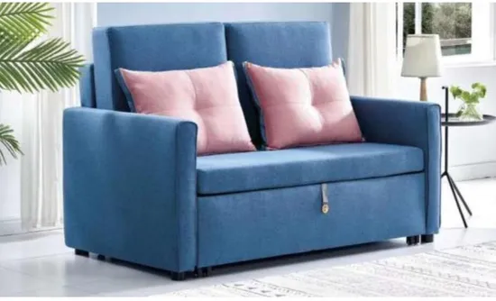 Wohnzimmer-Schlafsofa, funktioneller Ruhesessel aus Samt